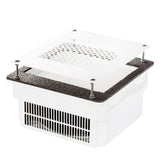 TERI 800 įmontuojamas dulkių ištraukėjas - baltas su baltomis grotelėmis